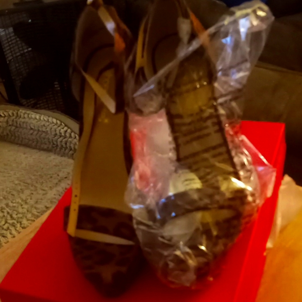 Leopard print stiletto